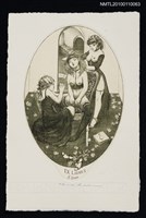 主要名稱：藏書票—お化粧（Make Up）圖檔，第2張，共3張