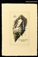 主要名稱：藏書票—女性（海女）圖檔，第2張，共4張