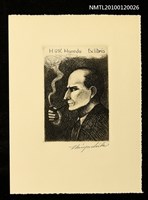 主要名稱：藏書票—シャーロック・ホームズ（1854-1957，バリングールドによる）圖檔，第1張，共4張