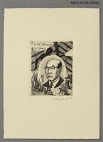 主要名稱：藏書票—江戶川乱步（1894-1965）圖檔，第2張，共4張