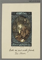 主要名稱：藏書票—テイニ．三浦（1942-），Book are and make friends圖檔，第2張，共4張