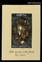 主要名稱：藏書票—テイニ．三浦（1942-），Book are and make friends圖檔，第1張，共4張