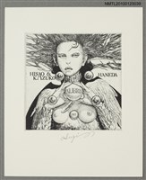 主要名稱：藏書票—翼のある女圖檔，第2張，共4張