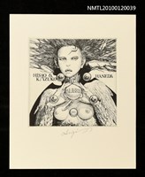 主要名稱：藏書票—翼のある女圖檔，第1張，共4張