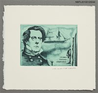 主要名稱：藏書票—マシュー・C・ペリー提督（1794-1858）圖檔，第2張，共4張