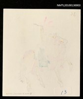 主要名稱：藏書票—軍馬．ホテイラン（Horse & Orchid)）圖檔，第4張，共4張