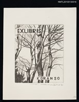 主要名稱：藏書票—欅樹林／吾八書房（Zelkova Trees）圖檔，第2張，共3張