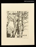 主要名稱：藏書票—欅樹林／吾八書房（Zelkova Trees）圖檔，第1張，共3張