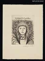 主要名稱：藏書票—蘭の思い出（Memory of Orchid）圖檔，第2張，共3張