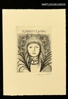 主要名稱：藏書票—蘭の思い出（Memory of Orchid）圖檔，第1張，共3張