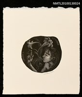 主要名稱：藏書票—華の記憶（蘭の指先）（Finger of Orchid）圖檔，第2張，共3張