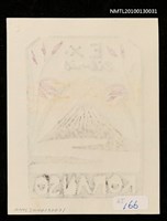 主要名稱：藏書票—富士に蘭（Mt. Fuji ＆Orchid）圖檔，第3張，共3張