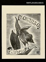 主要名稱：藏書票—敦盛草（Orchid/Atumoriso）圖檔，第1張，共3張