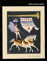 主要名稱：藏書票—サーカス（Circus Riding）圖檔，第1張，共3張