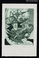 主要名稱：藏書票—ガリヴァー旅行記から（Gulliver's Travel）圖檔，第2張，共4張