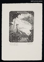 主要名稱：藏書票—ラピュタ（異様な天体、底は海面の反射で輝いていた）圖檔，第2張，共4張