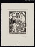 主要名稱：藏書票—馬の国（フウイヌムとの出会い）圖檔，第2張，共4張