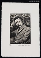 主要名稱：藏書票—夏目漱石圖檔，第2張，共2張