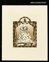 主要名稱：藏書票—ピエロ圖檔，第1張，共1張