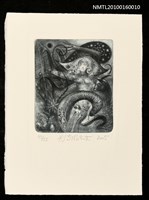 主要名稱：藏書票—女人與山羊圖檔，第1張，共1張