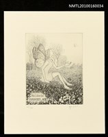 主要名稱：藏書票—蝴蝶精靈圖檔，第1張，共1張