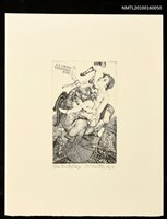 主要名稱：藏書票—女人與野獸圖檔，第1張，共1張