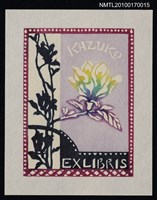 主要名稱：藏書票—玫瑰花圖檔，第2張，共3張