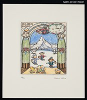 主要名稱：藏書票—滑雪圖檔，第1張，共1張