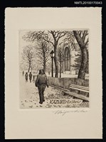 主要名稱：藏書票—寂寥的街道圖檔，第1張，共1張