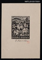 主要名稱：藏書票—酢漿草花圖檔，第1張，共1張