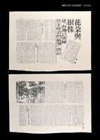 主要標題：花朵與根株—從「台灣已突破民主政治的瓶頸」談起（影本）/報紙名稱：不詳圖檔，第1張，共2張