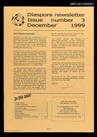 期刊名稱：Diaspora newsletter 3圖檔，第1張，共1張