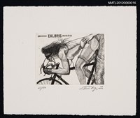 主要名稱：藏書票─Bicycle（自行車）圖檔，第1張，共1張