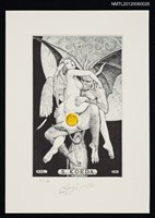 主要名稱：藏書票—Double moon（雙月）圖檔，第1張，共1張