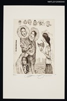 主要名稱：藏書票─Carnival/A mask（嘉年華會/面具）圖檔，第1張，共1張