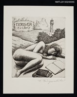 主要名稱：藏書票—観音崎圖檔，第1張，共1張