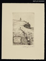 主要名稱：藏書票—灯台へ向かう麦わら帽子圖檔，第1張，共1張