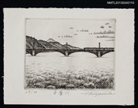 主要名稱：藏書票—富士山．21．多摩川圖檔，第1張，共1張