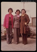 主要名稱：琦君家族照(琦君與表妹及其家人於頂樓合照)2-2圖檔，第3張，共3張