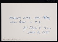 主要名稱：琦君夫婦生活照2-39(琦君夫婦於Mohonk Lake合照)圖檔，第2張，共2張