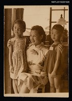 主要名稱：林海音與其女兒夏祖美、夏祖麗小時候合照圖檔，第1張，共1張