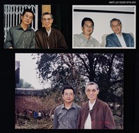 主要名稱：琦君夫婦與兒媳2001年返鄉與友人章方松合照3圖檔，第1張，共1張