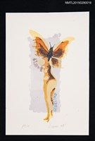 主要名稱：藏書票—人與蝴蝶圖檔，第1張，共1張