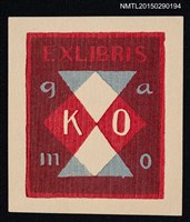 主要名稱：藏書票––抽象圖檔，第1張，共1張