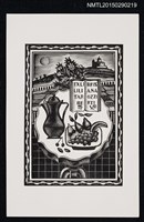 主要名稱：藏書票—桌上の靜物（桌上的靜物）圖檔，第1張，共1張