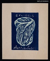 主要名稱：藏書票—クリスタルの花瓶（水晶花瓶）圖檔，第1張，共1張