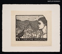 主要名稱：藏書票—フィレンツエの風景（佛羅倫斯的風景）圖檔，第1張，共1張