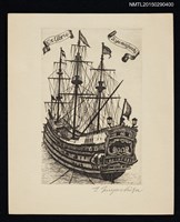 主要名稱：藏書票—航行的船圖檔，第1張，共1張