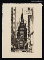 主要名稱：藏書票— TRINITY CHURCH（三一教堂）圖檔，第1張，共1張