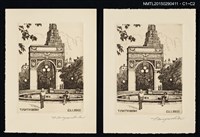 主要名稱：藏書票—WASHINGTON SQUARE PARK（華盛頓廣場公園）圖檔，第1張，共1張